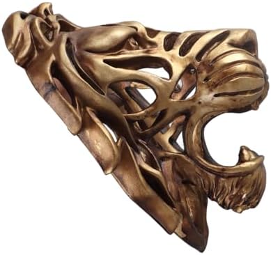 PerGar Gold Lion Head Wall Decor Sculpture