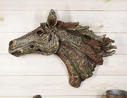 Ebros Gift Mustang Horse Head Wall Sculpture 185 Inches Wide