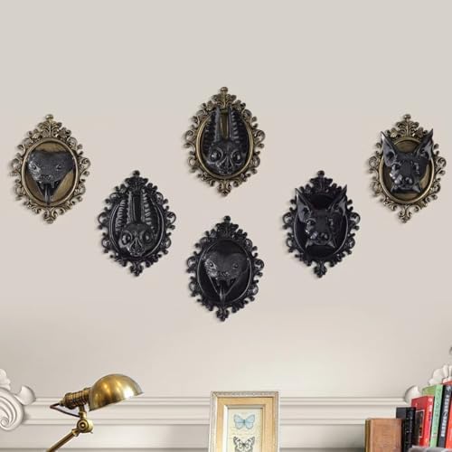 Gothic Animal Head Wall Sculpture Snake Decor