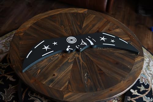 Craft and Plank 3D Floating Crescent Moon Wall Art Pack of 3 Black
