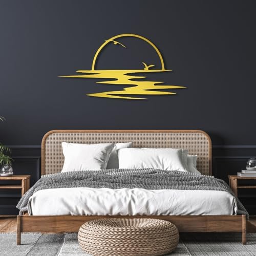 Sun Sparkle Metal Wall Art 27x13 Inch