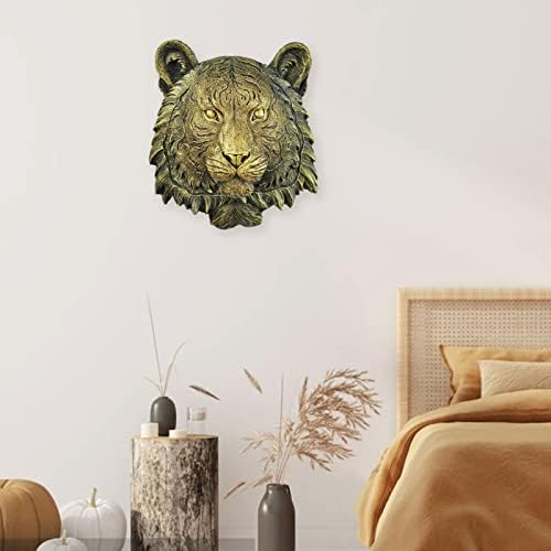 Resin Tiger Wall Sculpture Exquisite Animal Head Decor for Home