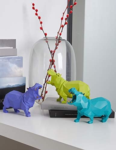 HAUCOZE Hippo Statue Animal Sculpture Figurine Modern Decor
