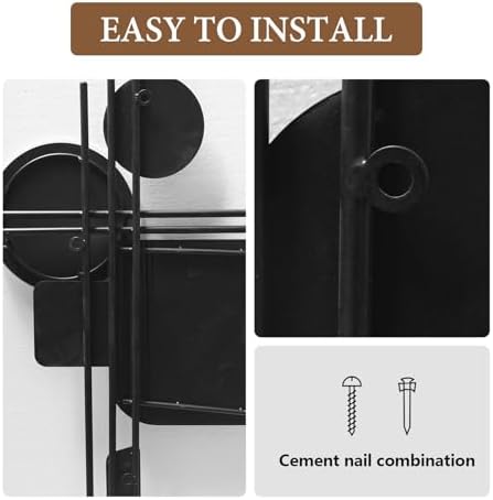 HEBOIX 3D Wall Sculptures Modern Metal Wall Art Large Decor for Living Room and Bedroom