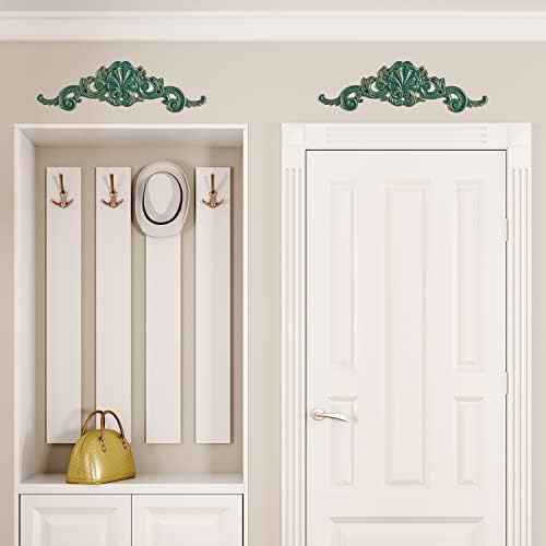 Sungmor 2PC Cast Iron Fleur De Lis Wall Decor