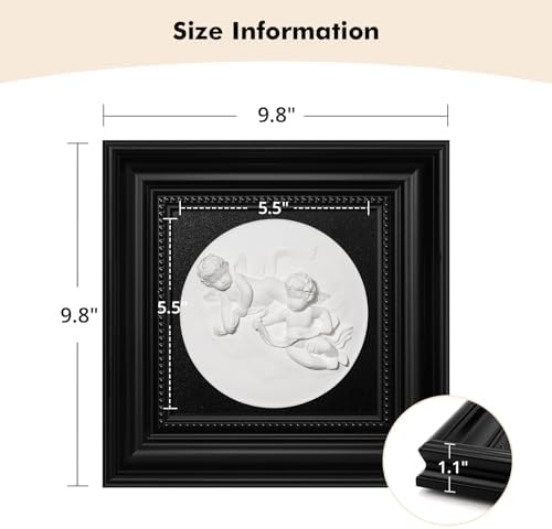 Folkor Life Wall Sculpture with Cherubs Art Decor