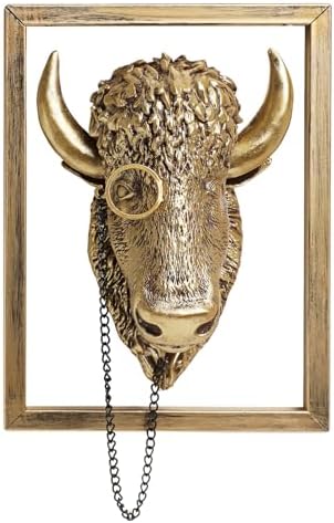 Newinhome Animal Heads Wall Decoration Resin Sculptures