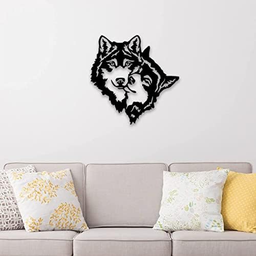 AMNGYOOK Metal Wolf Wall Art Sculpture 1