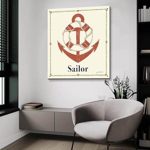 Epic Art Vintage Nautical Wall Art 36x36