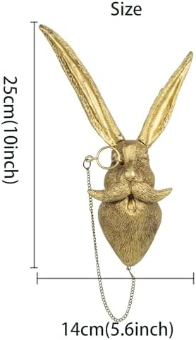 DIY Handcrafted Rabbit Head Wall Sculpture