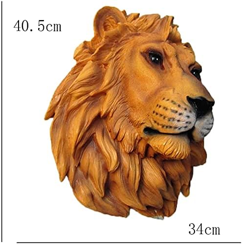 Wall Hanging Lion Head Sculpture for Home Decor