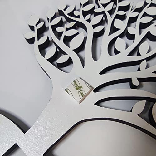 Venovez Yin Yang Wall Decor Wood-Metal Sculpture