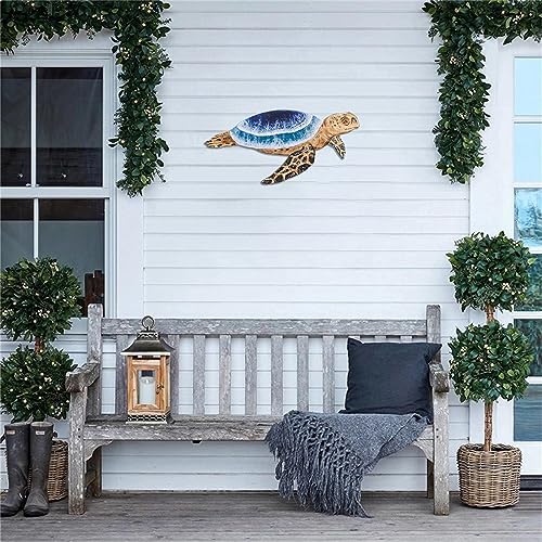 Bobbird Metal Sea Turtle Wall Decor 1968x948inch