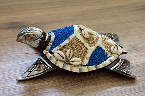 G6 Collection 4-Piece Wooden Tortoise Wall Hanging Sculptures
