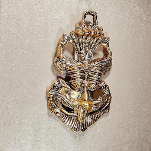 Metal Nazar Battu with Ganesha Mask for Evil Eye Protection - 95 Cm