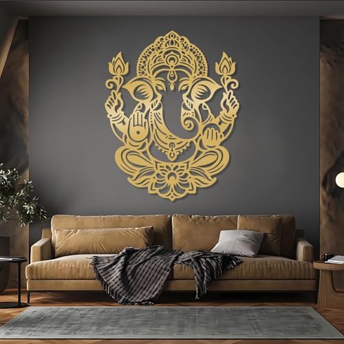Ganesha Metal Wall Decor for Home