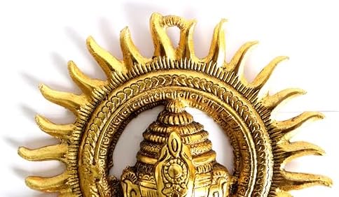 8 Inch Brass Wall Hanging Ganesha Statue