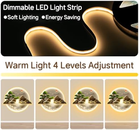Zen Wall Art Decor with LED Light 60x72cm
