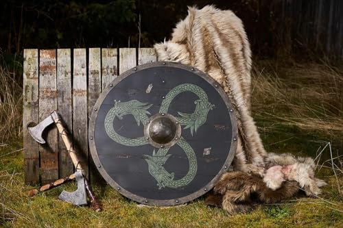 The Spidy Serpent Viking Shield - 18 Inches Wall Decor