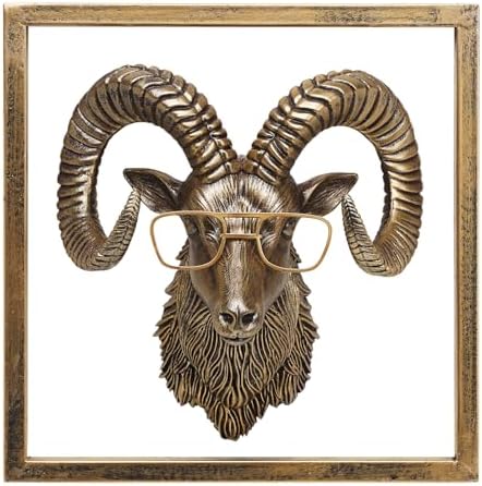JJALIGHTS Animal Heads Wall Decor Resin Sculptures