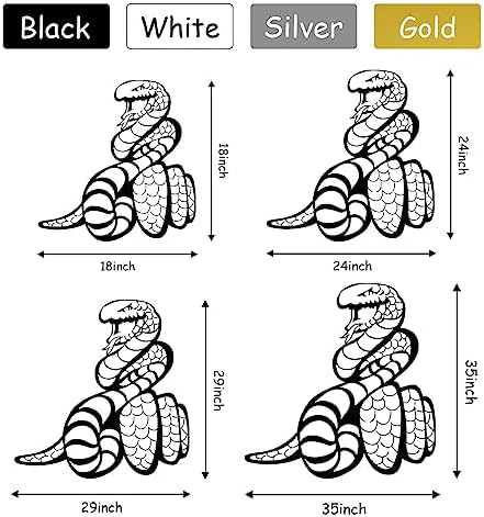 Fayholy Metal Snake Wall Art 29x29