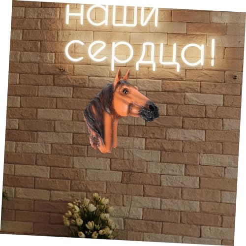 GRIRIW Artistic Resin Animal Head Wall Decor