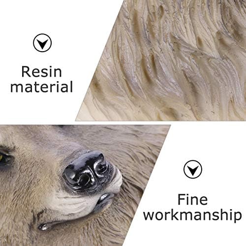 VOSAREA Resin Wolf Head Wall Decor