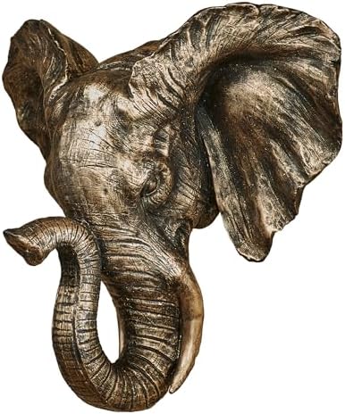 Touch of Class Hakimi Elephant Bust Wall Sculpture