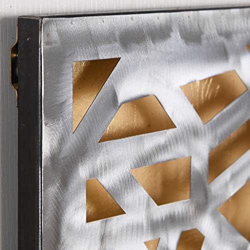 Empire Art Direct Gold Enigma Polished Steel Wall Sculpture