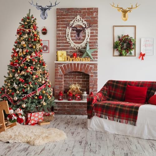 Copper Deer Head Wall Decor with Gold Accent