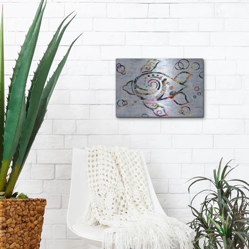 Sea Turtle Metal Wall Art 16 x 12 Inches