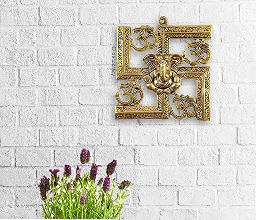 Himalayan Craft Ganesha Wall Hanging Brass Statue Decor