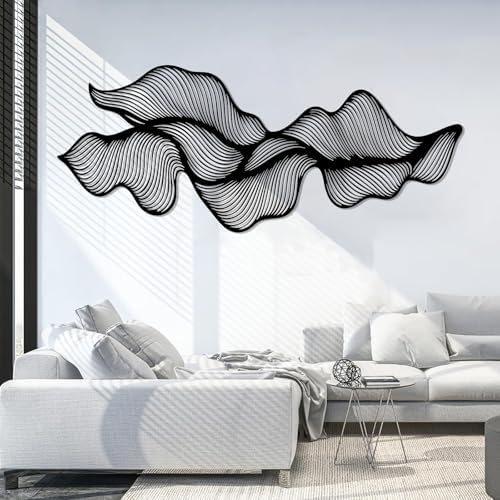 Abstract Line Metal Wall Art Decor - Modern Luxury Style
