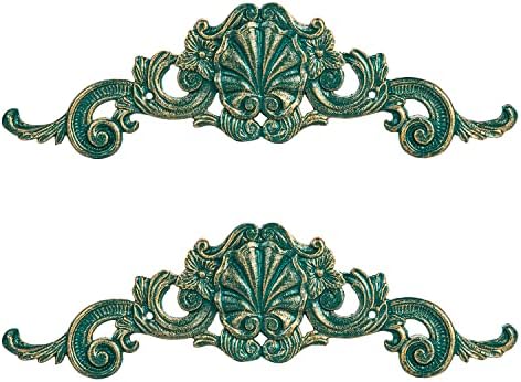 Sungmor 2PC Cast Iron Fleur De Lis Wall Decor
