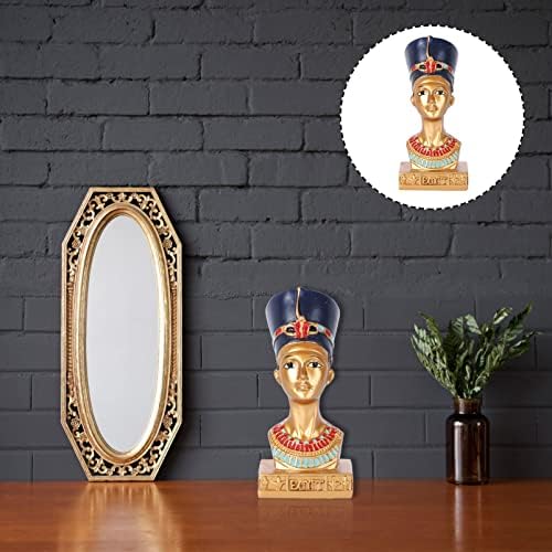 BESPORTBLE Nefertiti Statue Resin Sculpture Home Decor