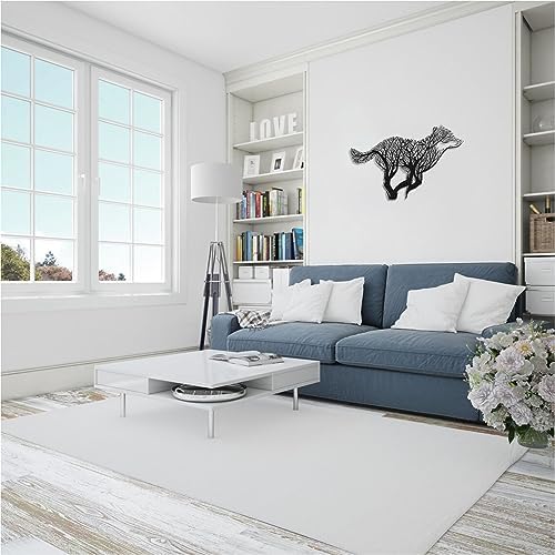 Bobbird Metal Wolf Wall Decor Sculpture
