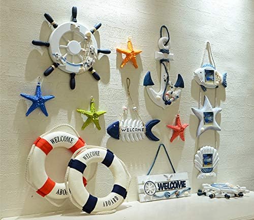 Creative Mediterranean Style Resin Starfish Wall Hanging Decoration