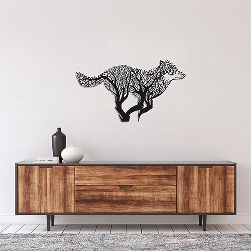 Bobbird Metal Wolf Wall Decor Sculpture