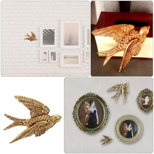 VOSAREA 3D Resin Swallow Wall Hanging Sculpture