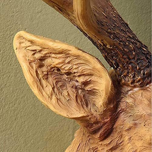 Bsetain Wall Deer Head Sculpture Resin Decor