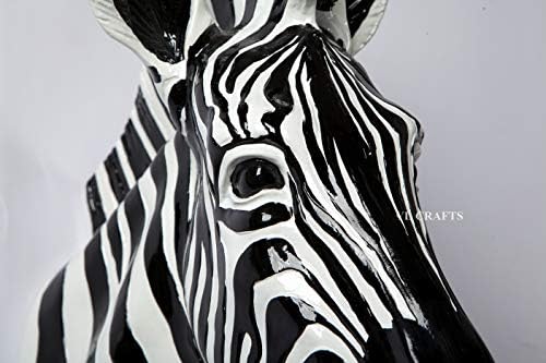 Yun And Lin Crafts Resin Zebra Head Wall Sculpture