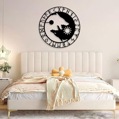 Idadey Wolf Metal Wall Art 19x19in