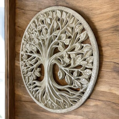 Top Brass Tree of Life Wall Sculpture - 11 58 Diameter