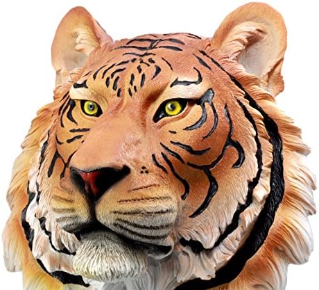 Ebros Gift Orange Bengal Tiger Head Wall Decor Sculpture 16 Tall