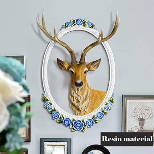 Handmade Deer Head Wall Sculpture Resin Art Decor