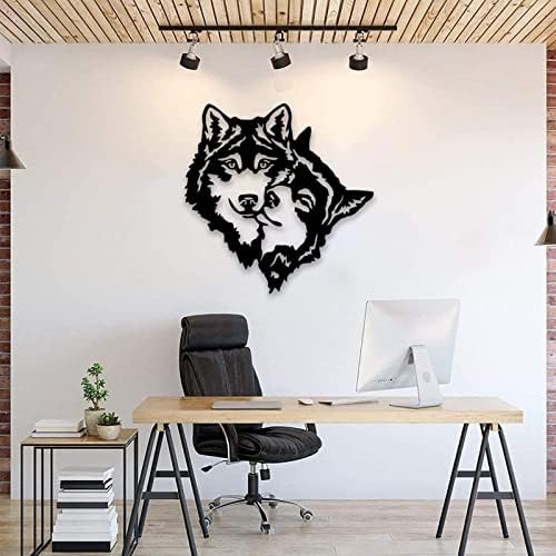 AMNGYOOK Metal Wolf Wall Art Sculpture 1