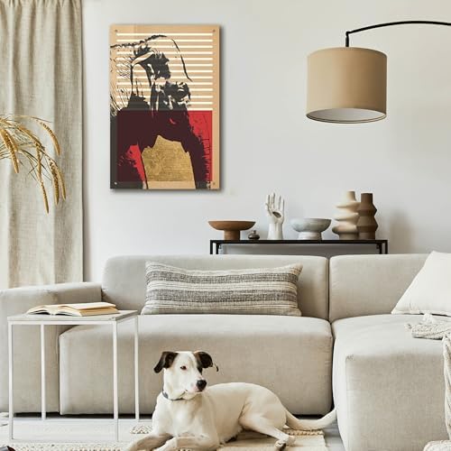 Gold Geometric Elephant Wall Art by Alonzo Saunders