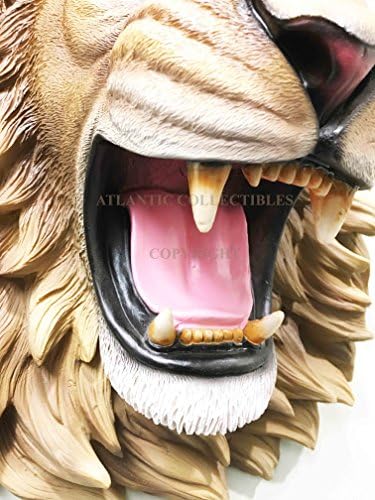 Ebros Gift Large Roaring Lion Wall Sculpture