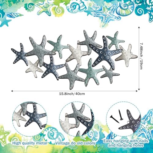 Pinkunn 158 Inch Wall Hanging Starfish Sculpture