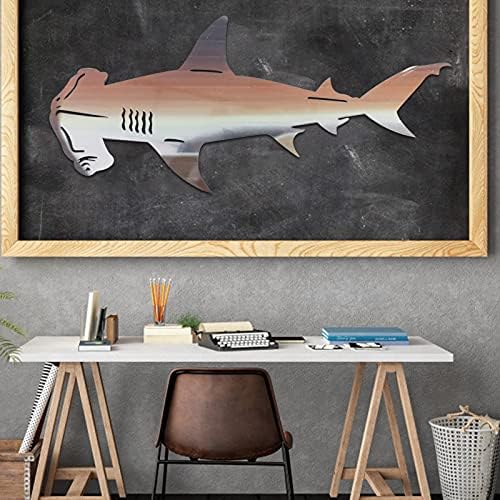 Juesi 20 Inch Hammerhead Shark Wall Sculpture